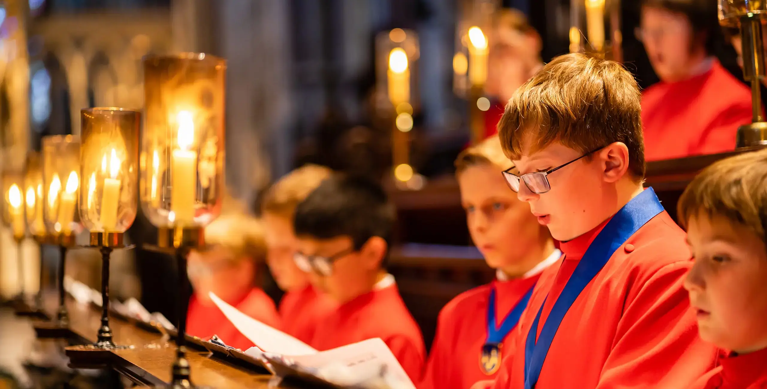 King’s Ely Choristers singing in Ely Cathedral 