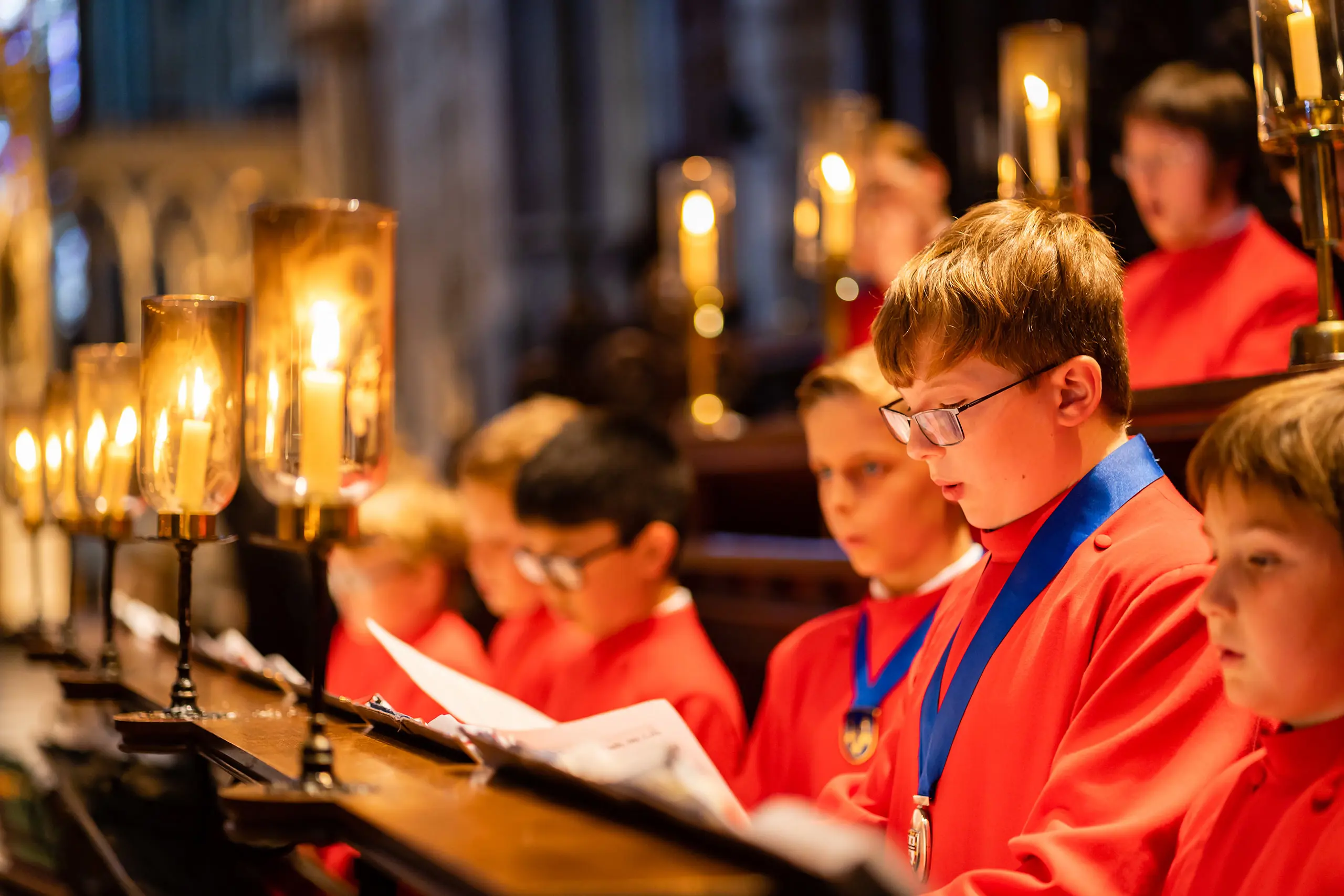 King's Ely Choristers singing in Ely Cathedral Image,Optimized